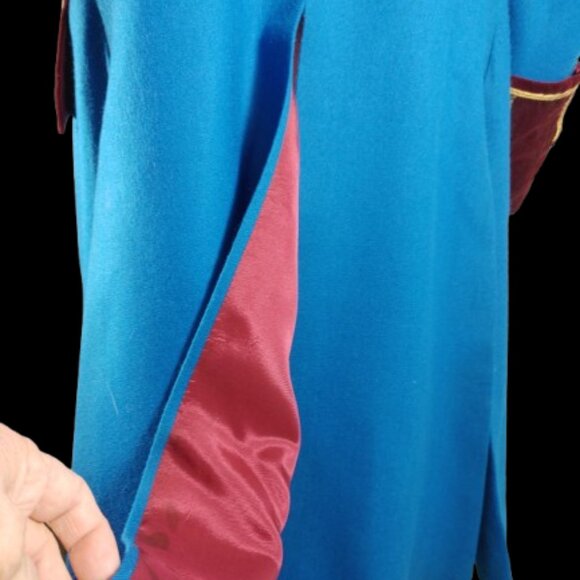 MEN'S HISTORICAL PIRATE/PRIVATIER GARB - LARGE JACKET, FULLY LINED WOOL COATT - Picture 5 of 13